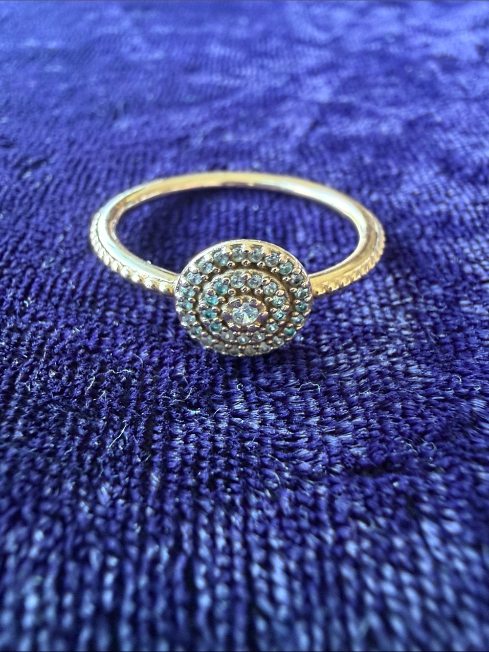 Size 7.75 Pandora Radiant Elegance ring, 14K rose gold alloy